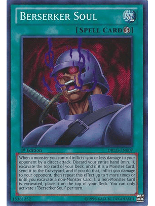 Berserker Soul - DRLG-EN007 - Secret Rare 1st Edition
