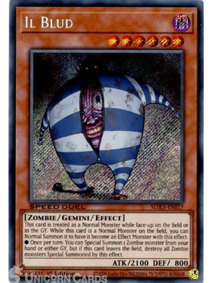 Il Blud - SGX3-ENI17 - Secret Rare 1st Edition 1