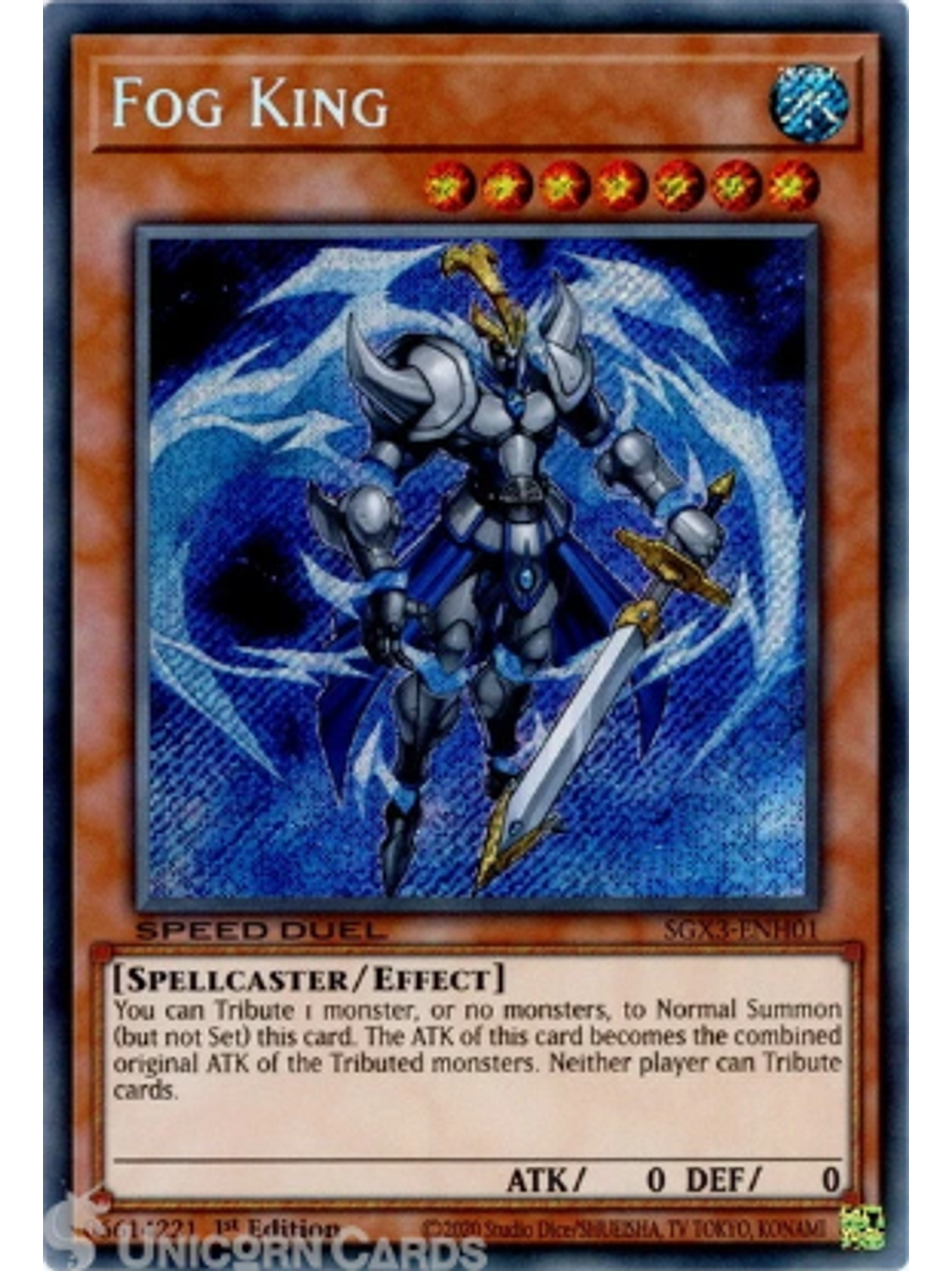 Fog King - SGX3-ENH01 - Secret Rare 1st Edition 1