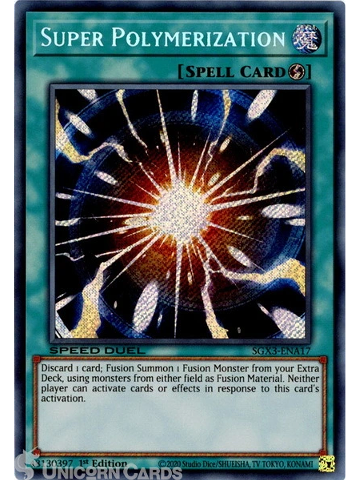 Super Polymerization - SGX3-ENA17 - Secret Rare 1st Edition 1