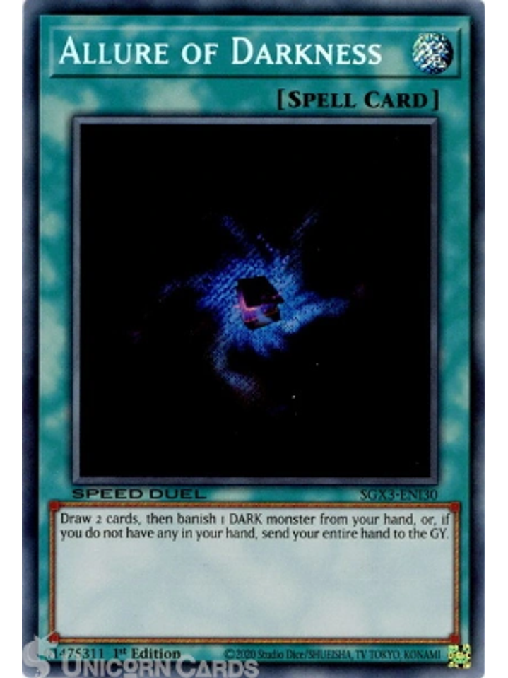 Allure of Darkness - SGX3-ENI30 - Secret Rare 1st Edition 1
