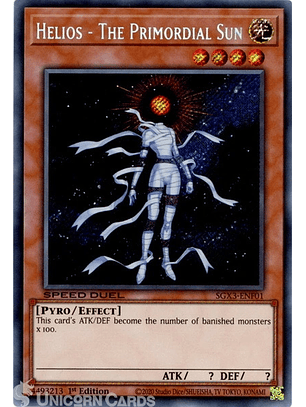 Helios - The Primordial Sun - SGX3-ENF01 - Secret Rare 1st Edition