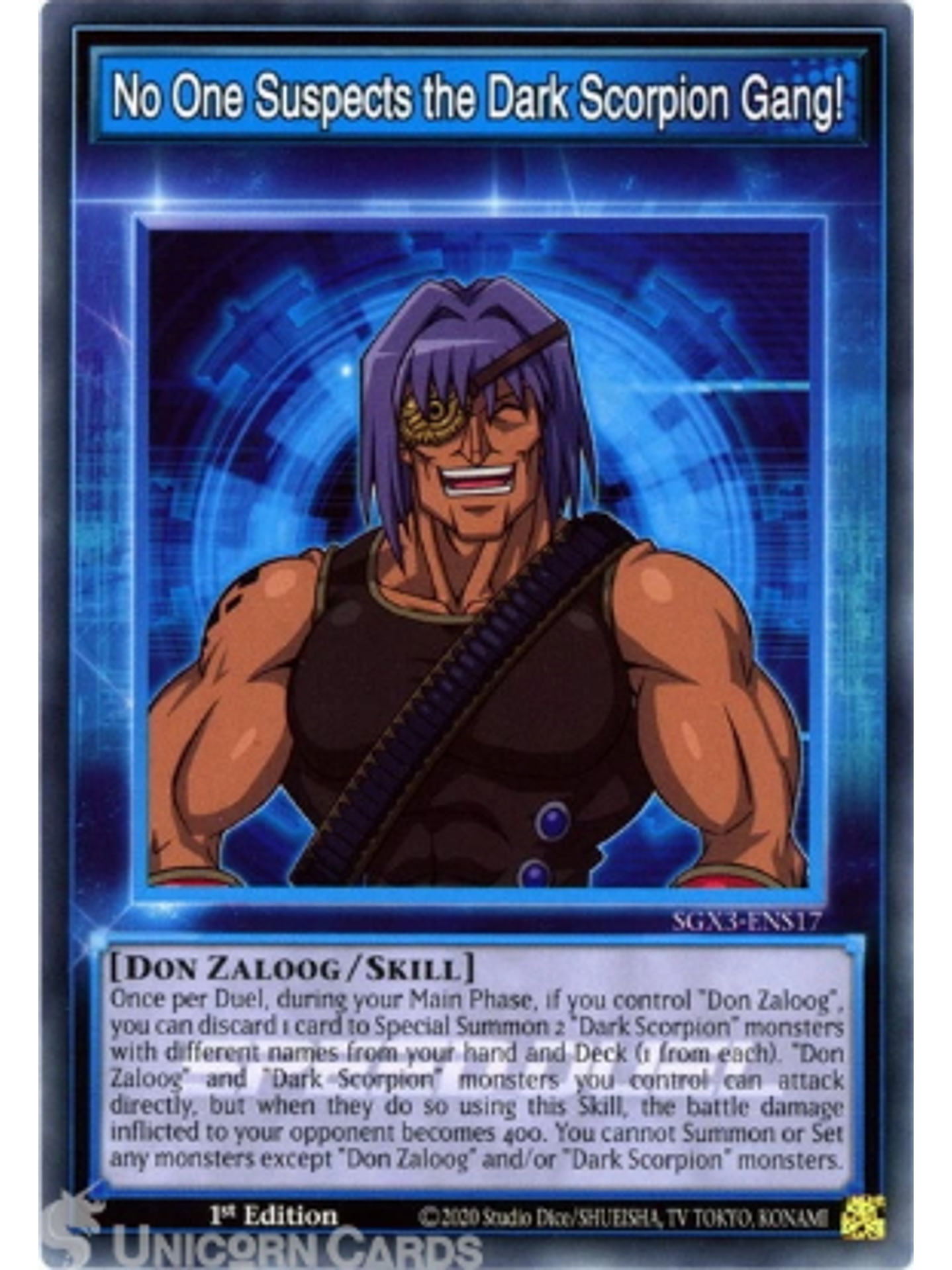 No One Suspects the Dark Scorpion Gang! - SGX3-ENS17 - Common 1st Edition 1