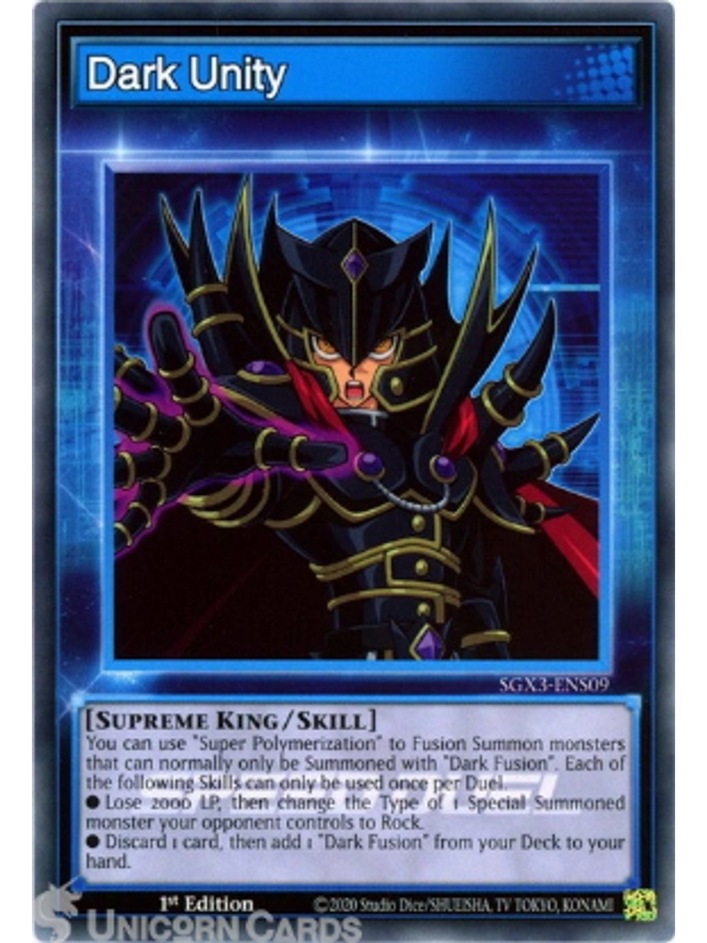 Dark Unity - SGX3-ENS09 - Common 1st Edition 1