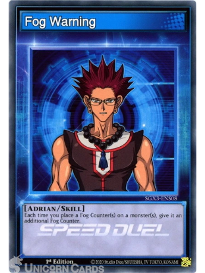 Fog Warning - SGX3-ENS08 - Common 1st Edition 1