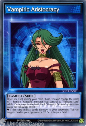 Vampire Genesis Secret Rare Card - Yu-Gi-Oh! Speed Duel 1st Edition Speed Duel Cards Vampire Genesis Secret Rare Card - Yu-Gi-Oh! Speed Duel 1st Edition Speed Duel Cards