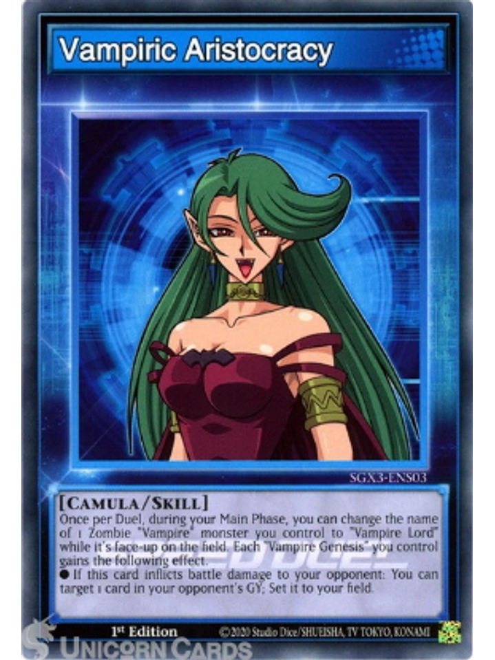 Vampire Aristocracy - SGX3-ENS03 - Common 1st Edition 1