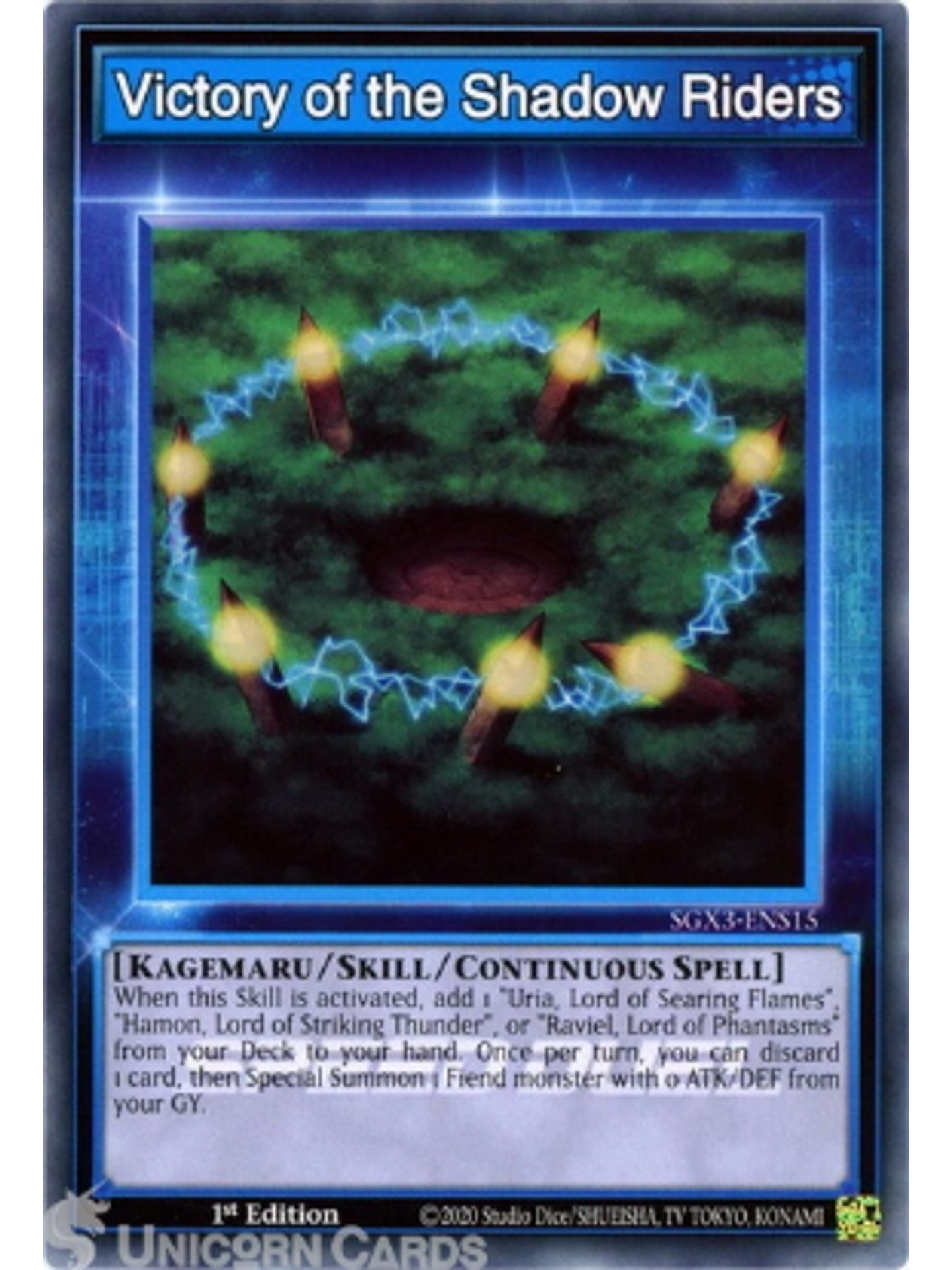 Victory of the Shadow Riders - SGX3-ENS15 - Common 1st Edition 1