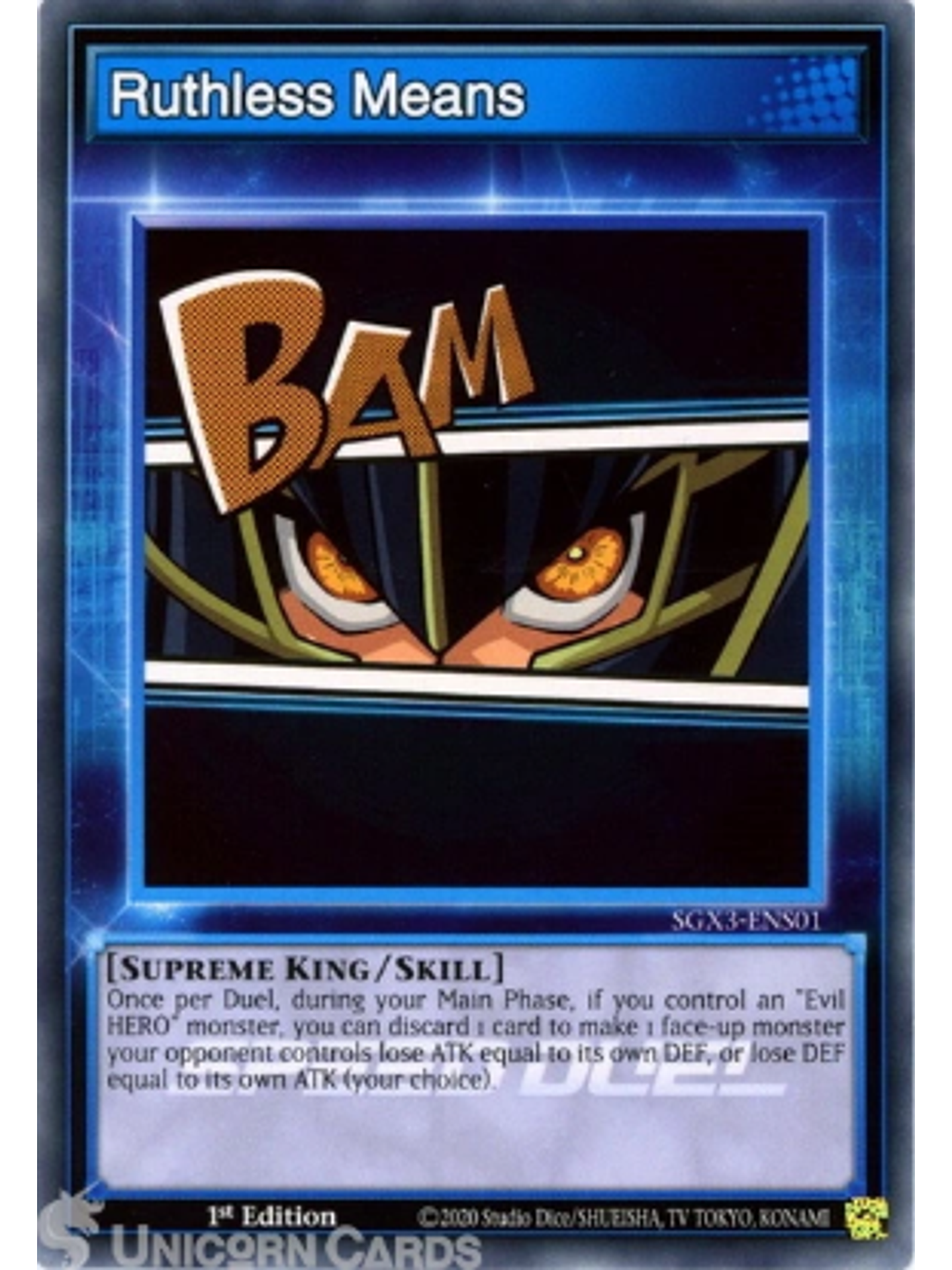 Ruthless Means - SGX3-ENS01 - Common 1st Edition 1