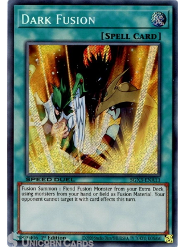 Dark Fusion - SGX3-ENA13 - Secret Rare 1st Edition 1