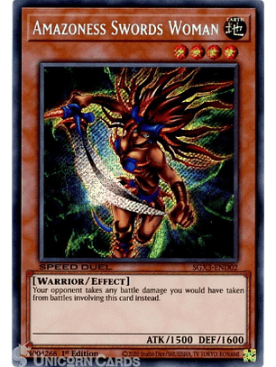 Amazoness Swords Woman - SGX3-END02 - Secret Rare 1st Edition