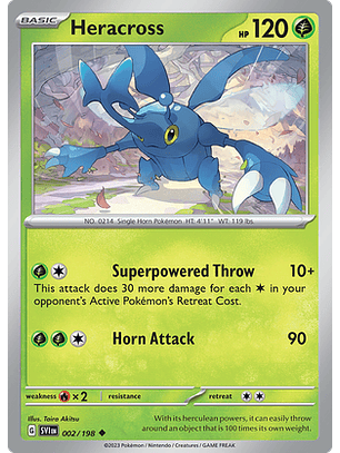 Heracross - 002/198 - Uncommon Reverse Holo