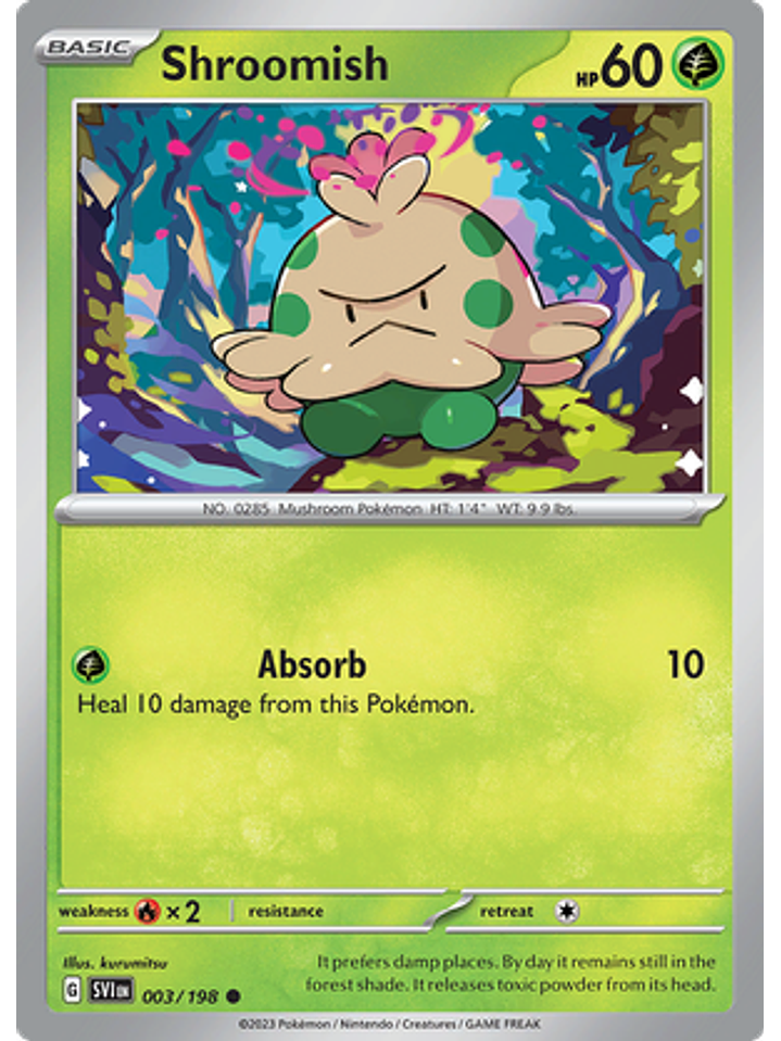 Shroomish - 003/198 - Common Reverse Holo 1