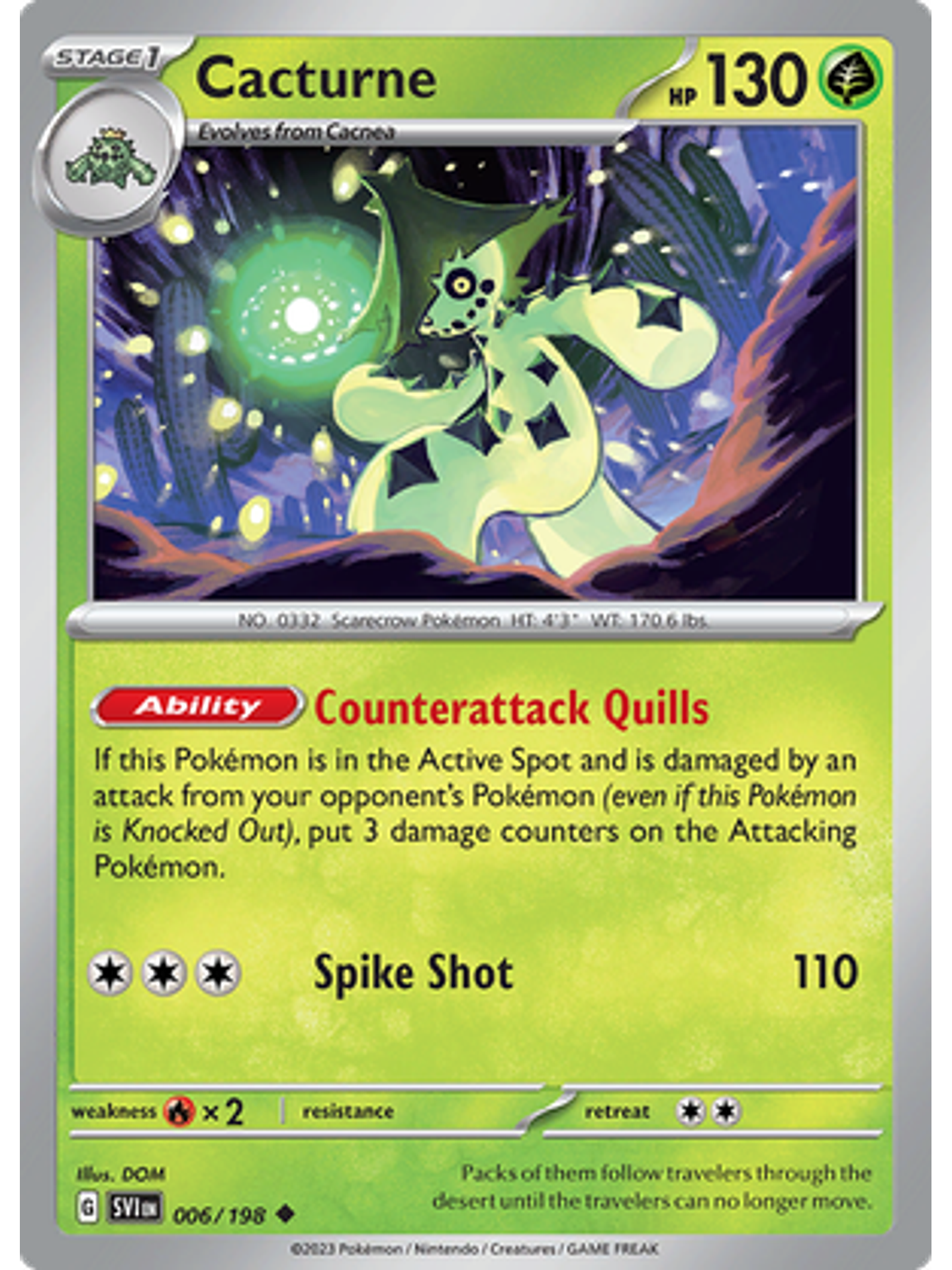 Cacturne - 006/198 - Uncommon 1