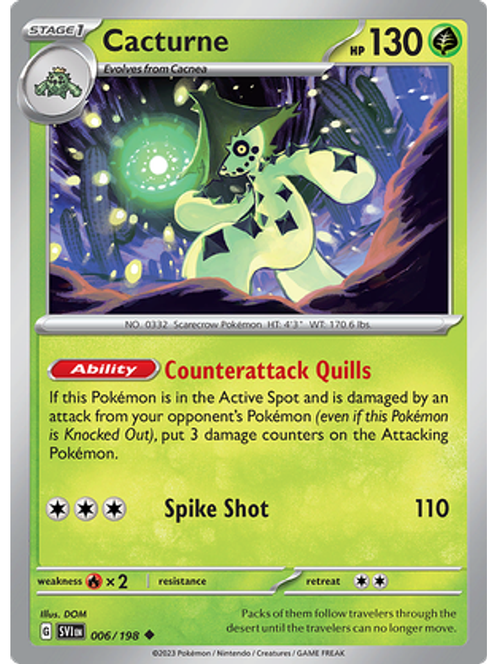 Cacturne - 006/198 - Uncommon 1