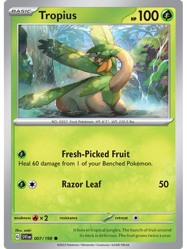 Tropius - 007/198 - Common Reverse Holo 1