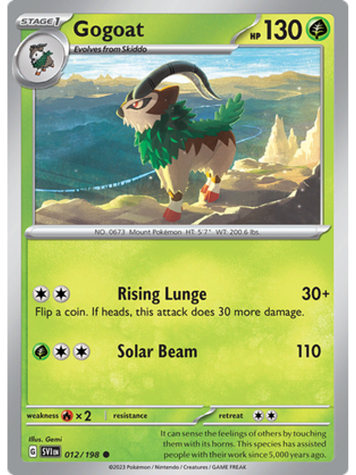 Gogoat - 012/198 - Common Reverse Holo 1
