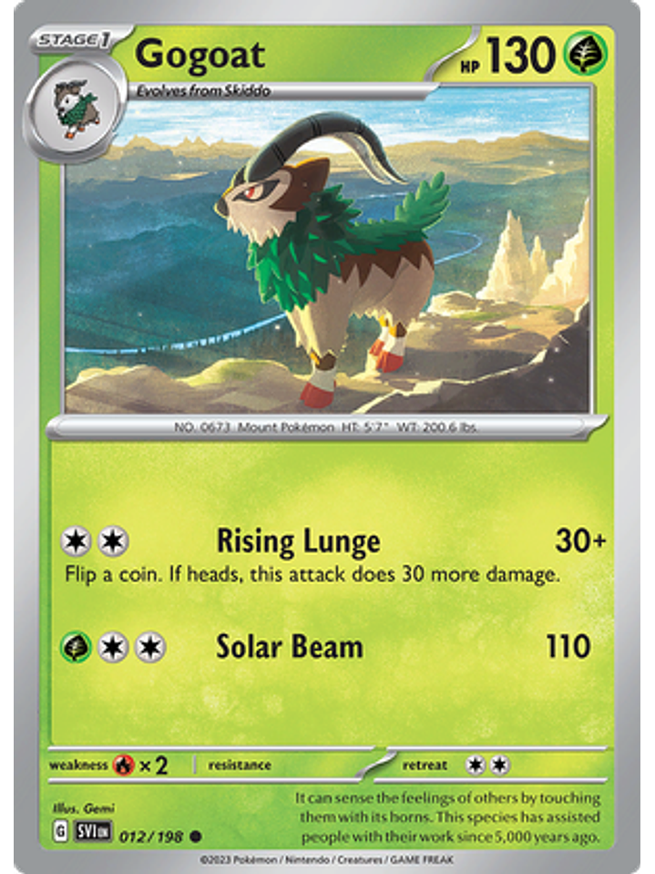 Gogoat - 012/198 - Common Reverse Holo 1