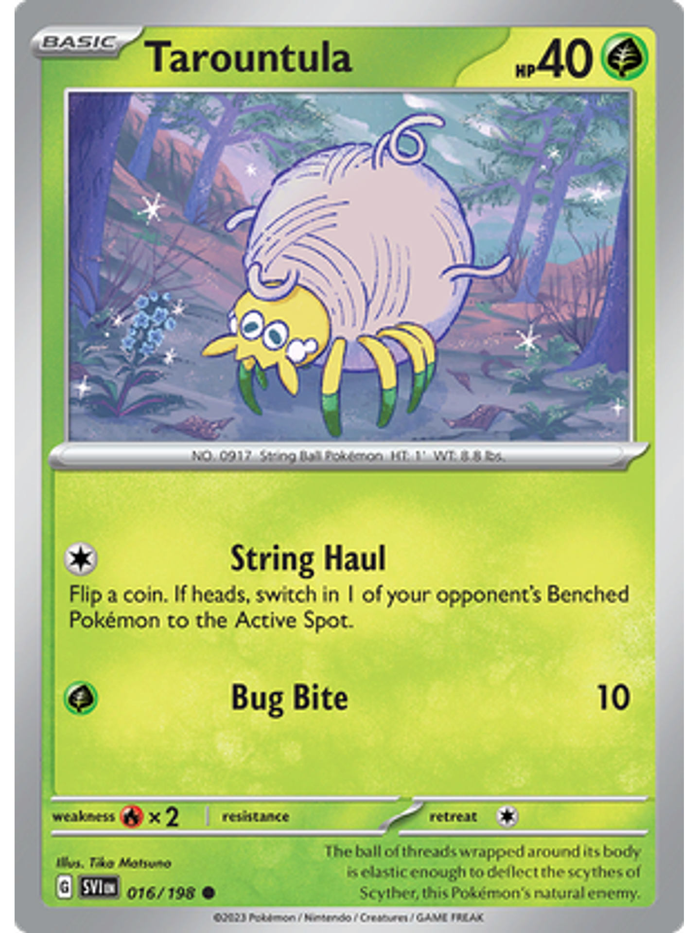 Tarountula - 016/198 - Common Reverse Holo 1