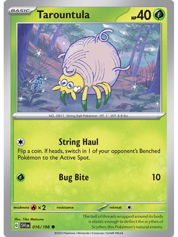 Tarountula - 016/198 - Common Reverse Holo 1