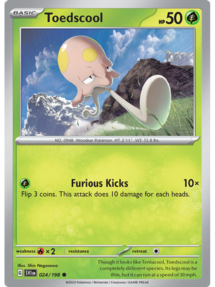 Toedscool - 024/198 - Common Reverse Holo 1