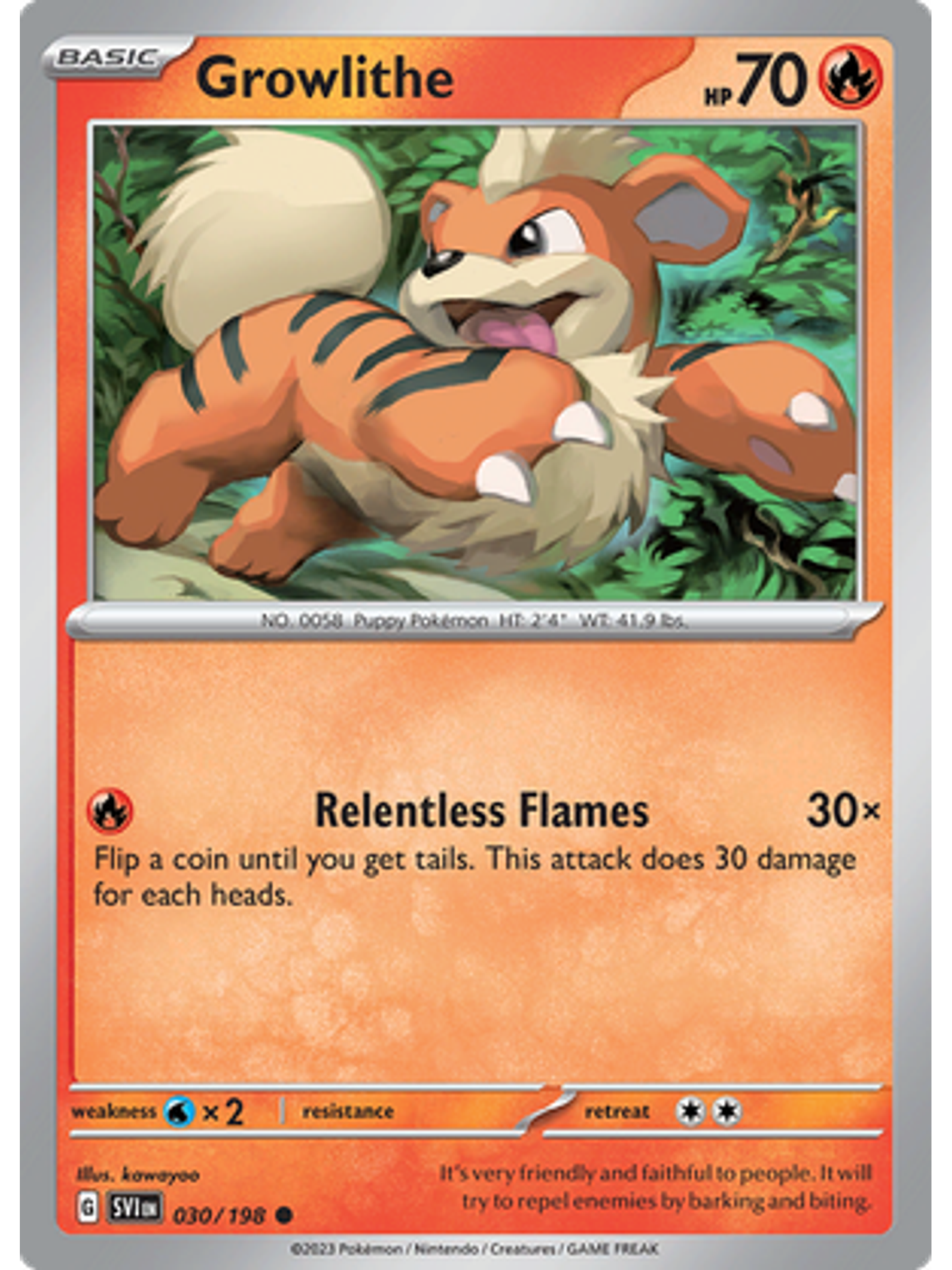 Growlithe - 030/198 - Common 1