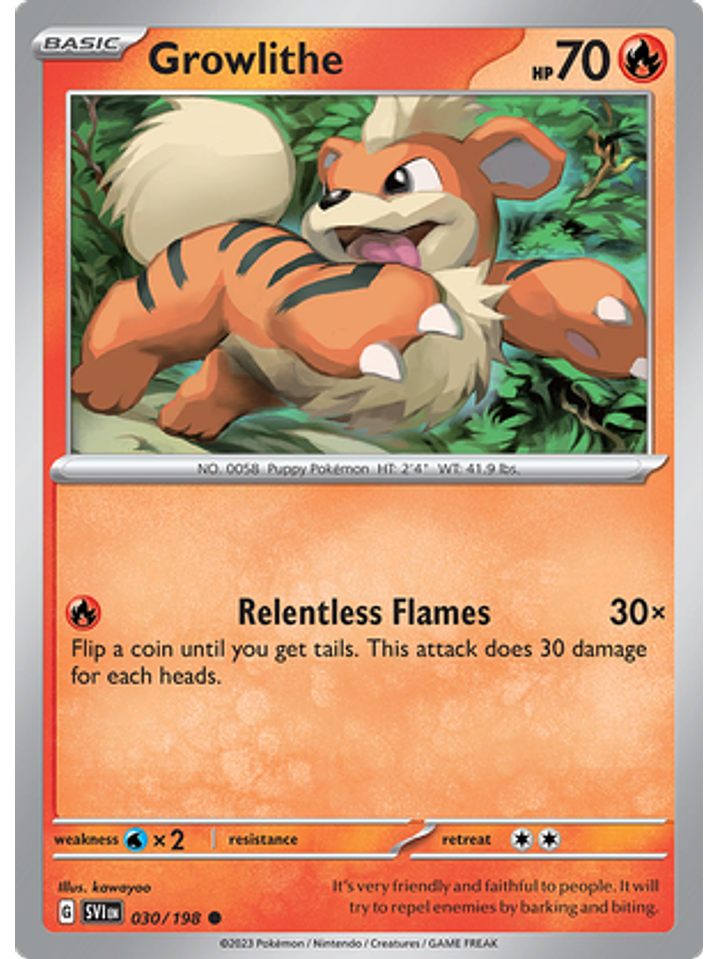 Growlithe - 030/198 - Common 1