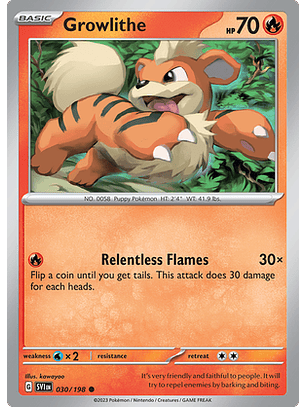 Growlithe - 030/198 - Common Reverse Holo