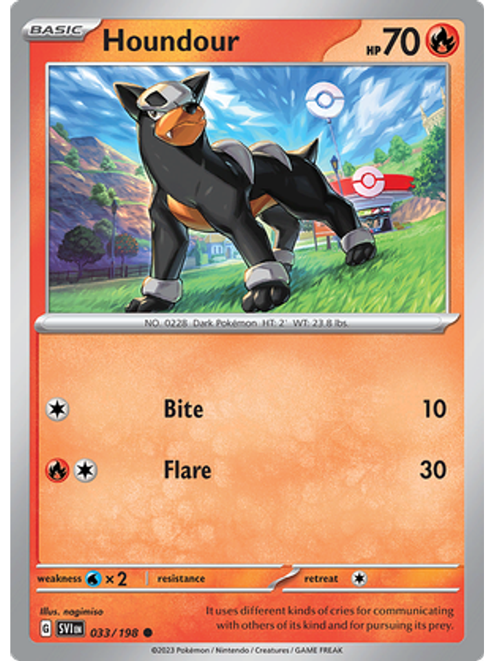 Houndour - 033/198 - Common Reverse Holo 1