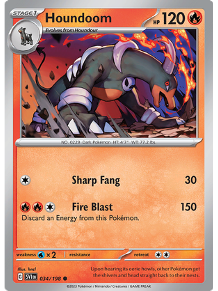 Houndoom - 034/198 - Common 1