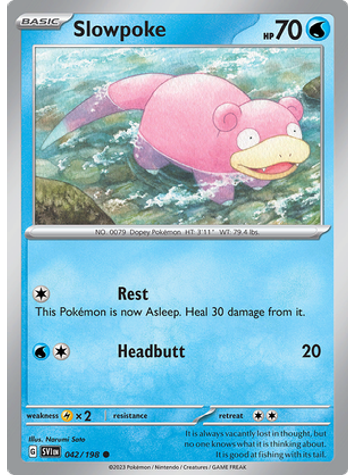 Slowpoke - 042/198 - Common Reverse Holo 1
