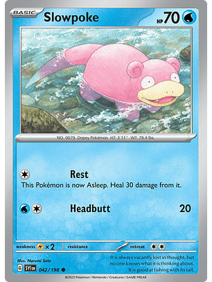 Slowpoke - 042/198 - Common Reverse Holo