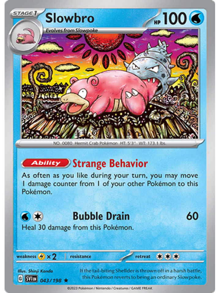 Slowbro - 043/198 - Holo Rare 1