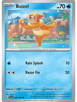 Buizel - 046/198 - Common Reverse Holo