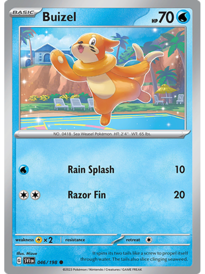 Buizel - 046/198 - Common Reverse Holo 1