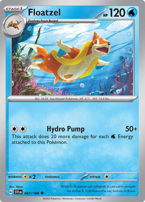 Floatzel - 047/198 - Uncommon Reverse Holo