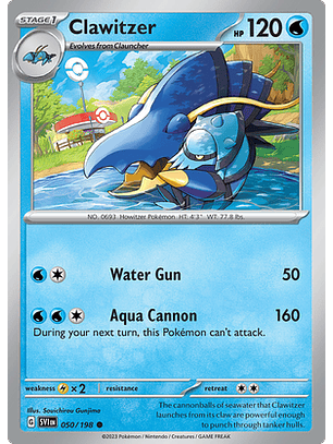 Clawitzer - 050/198 - Common