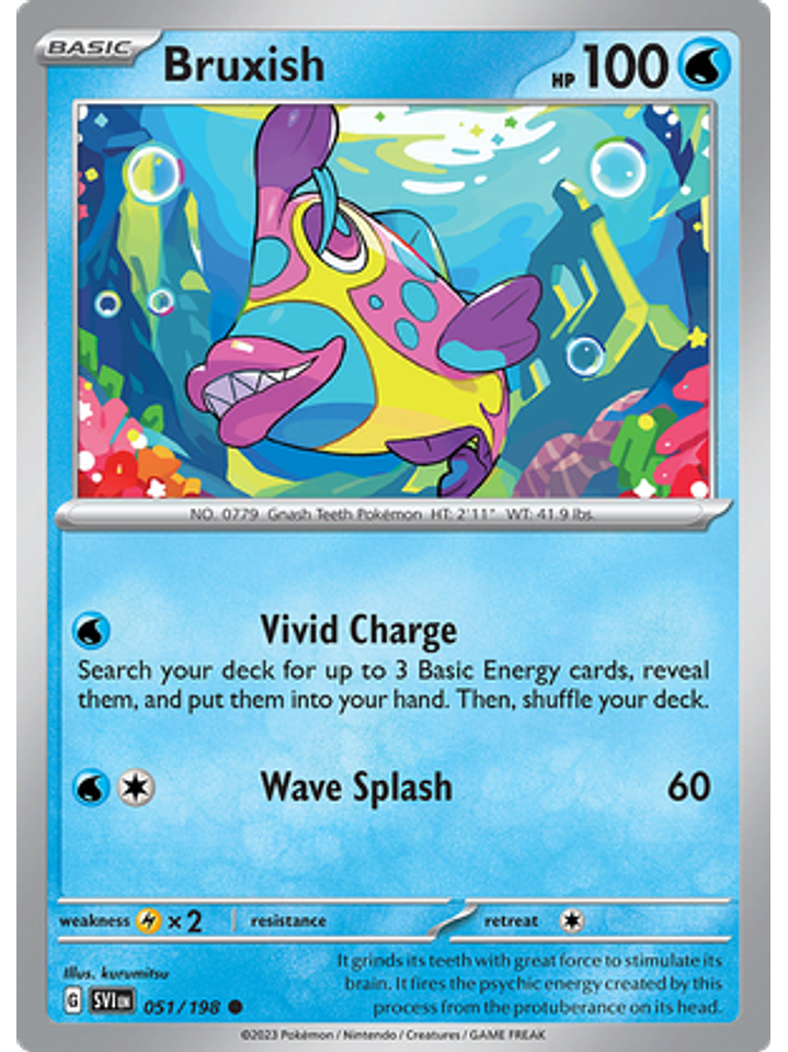 Bruxish - 051/198 - Common Reverse Holo 1