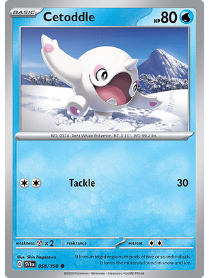 Cetoddle - 058/198 - Common Reverse Holo