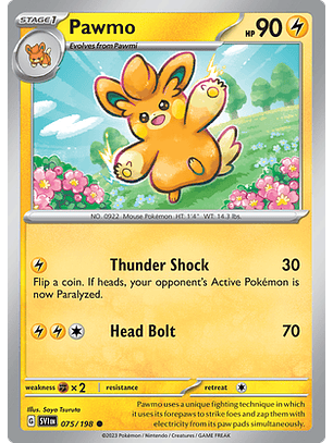 Pawmo - 075/198 - Common Reverse Holo