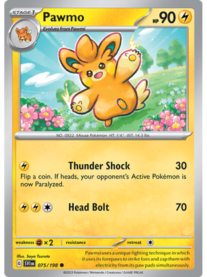 Pawmo - 075/198 - Common Reverse Holo 1