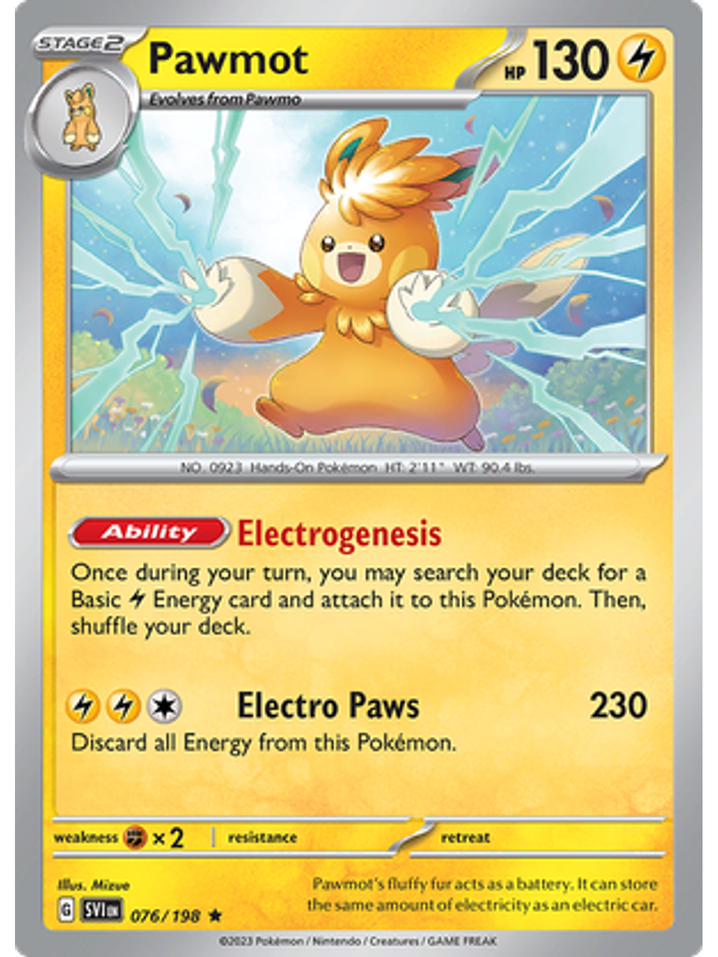 Pawmot - 076/198 - Holo Rare 1