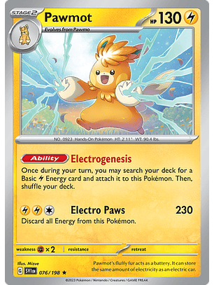 Pawmot - 076/198 - Holo Rare