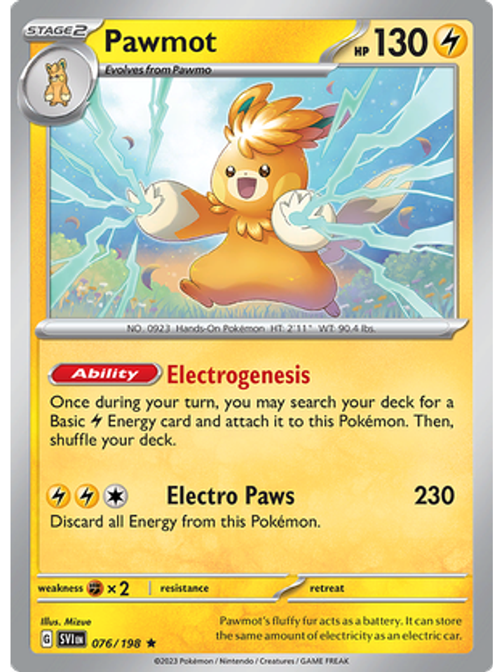 Pawmot - 076/198 - Holo Rare Reverse Holo 1