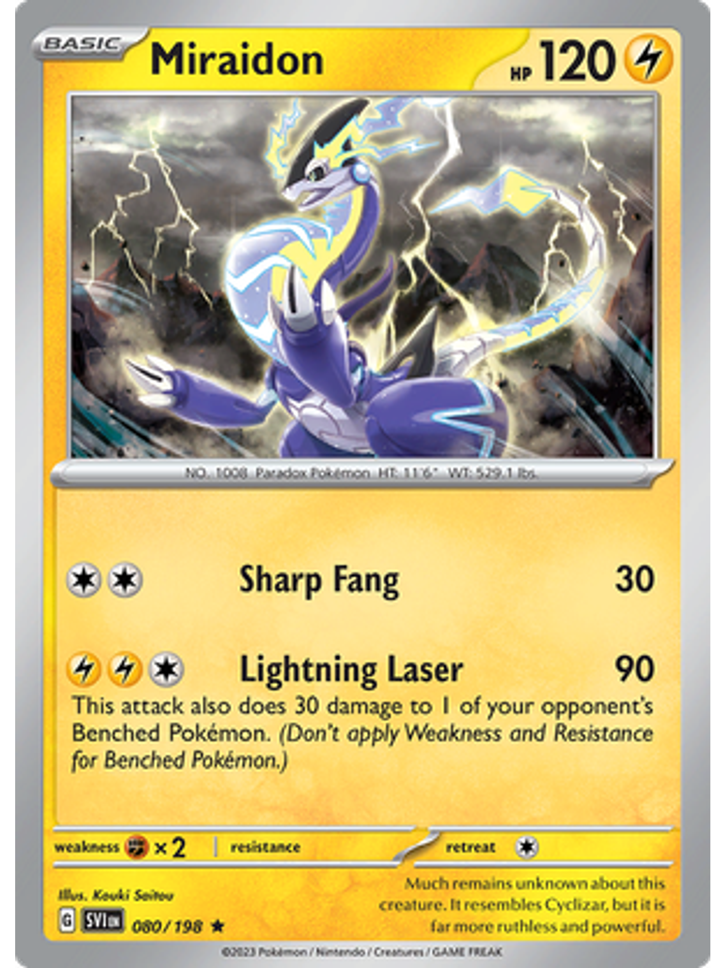 Miraidon - 080/198 - Holo Rare 1