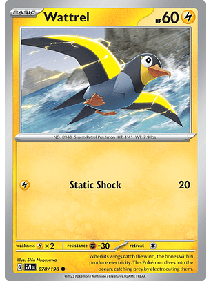 Wattrel - 078/198 - Common Reverse Holo