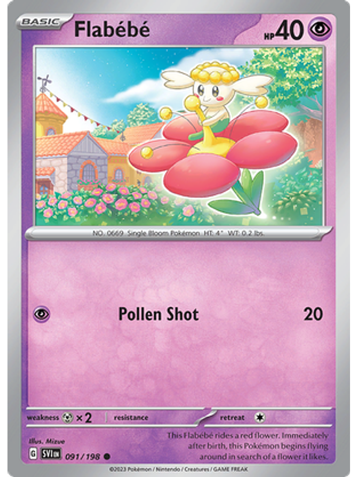 Flabebe - 091/198 - Common Reverse Holo 1