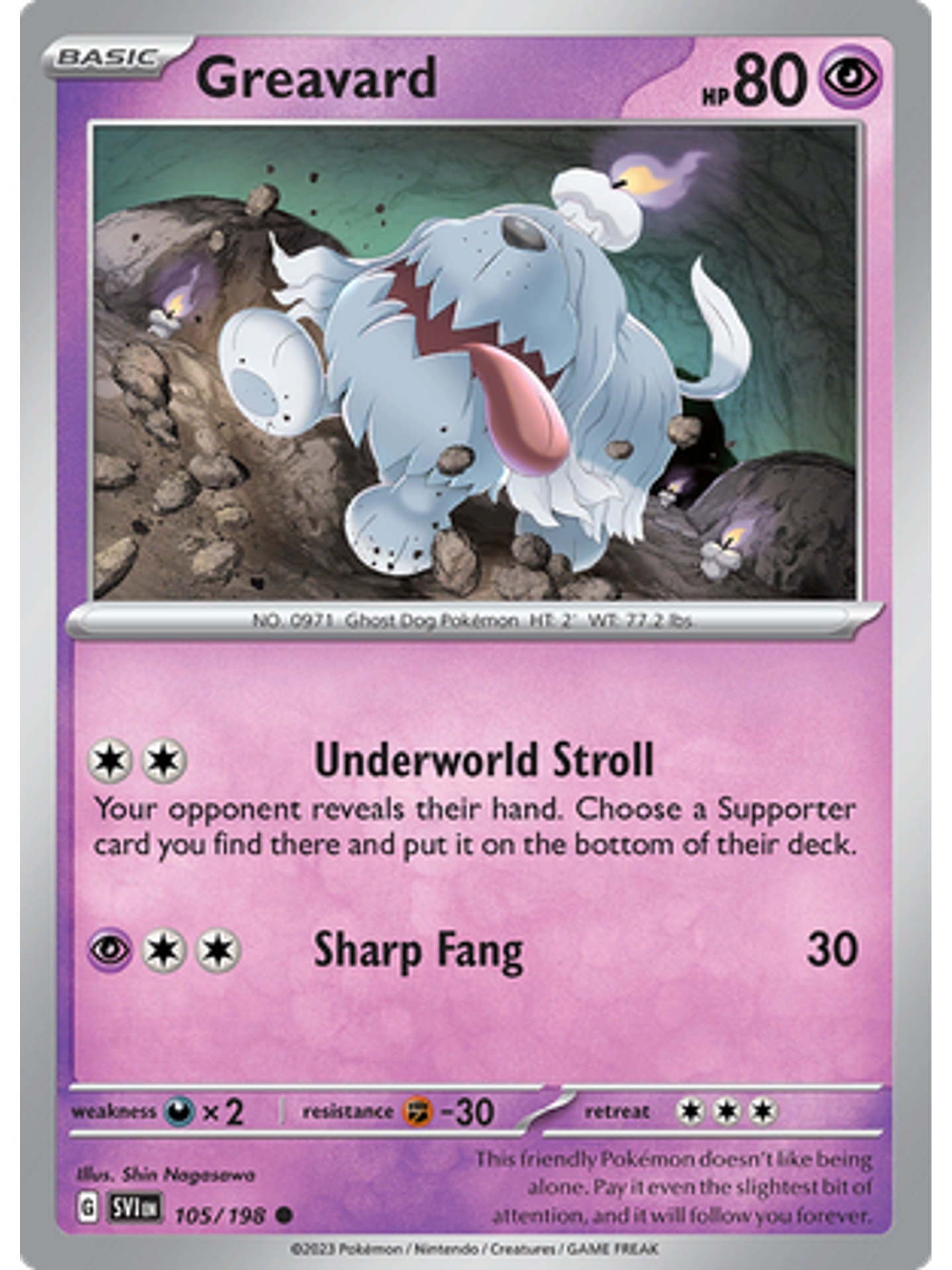 Greavard - 105/198 - Common Reverse Holo 1