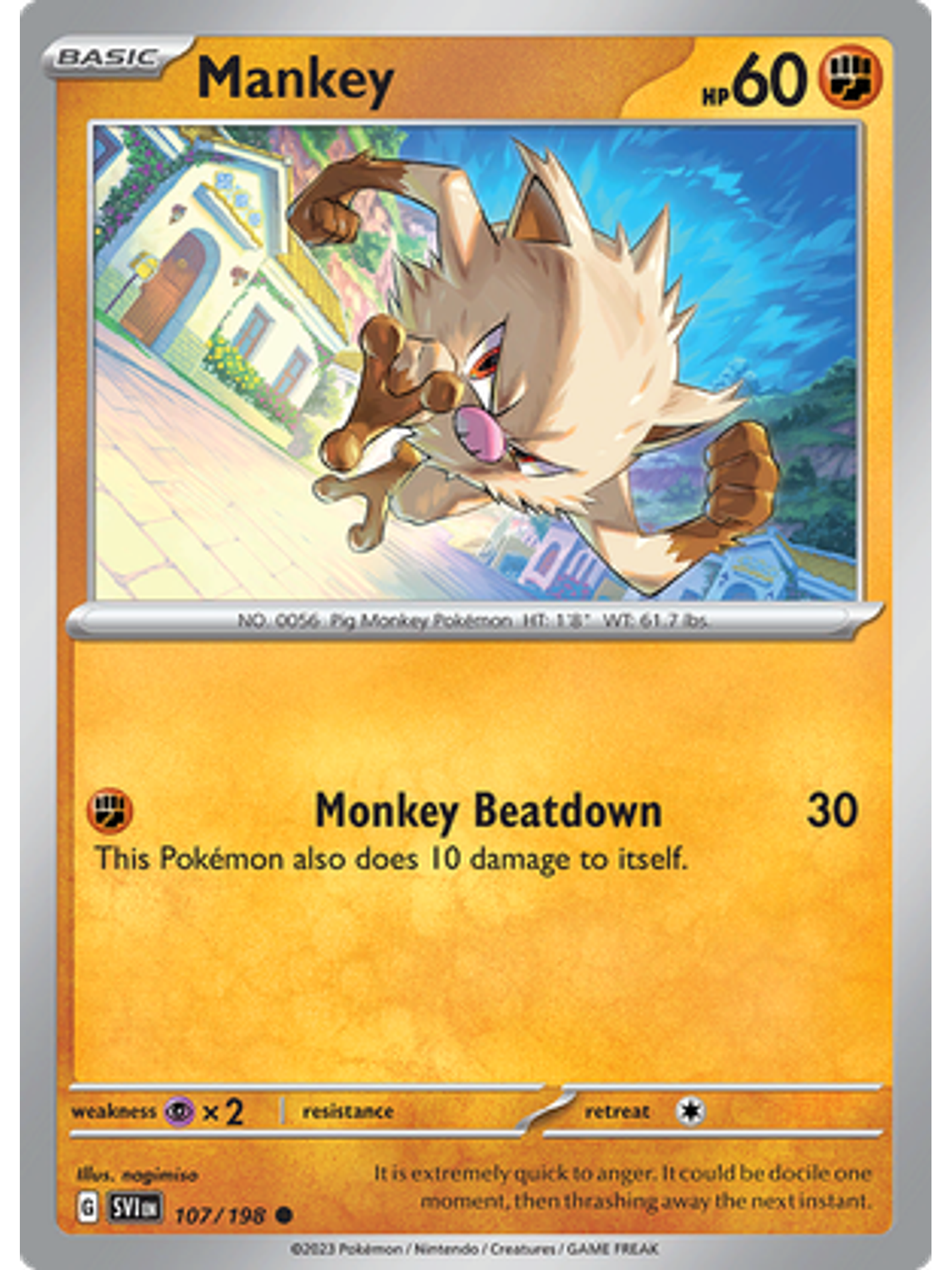 Mankey - 107/198 - Common 1