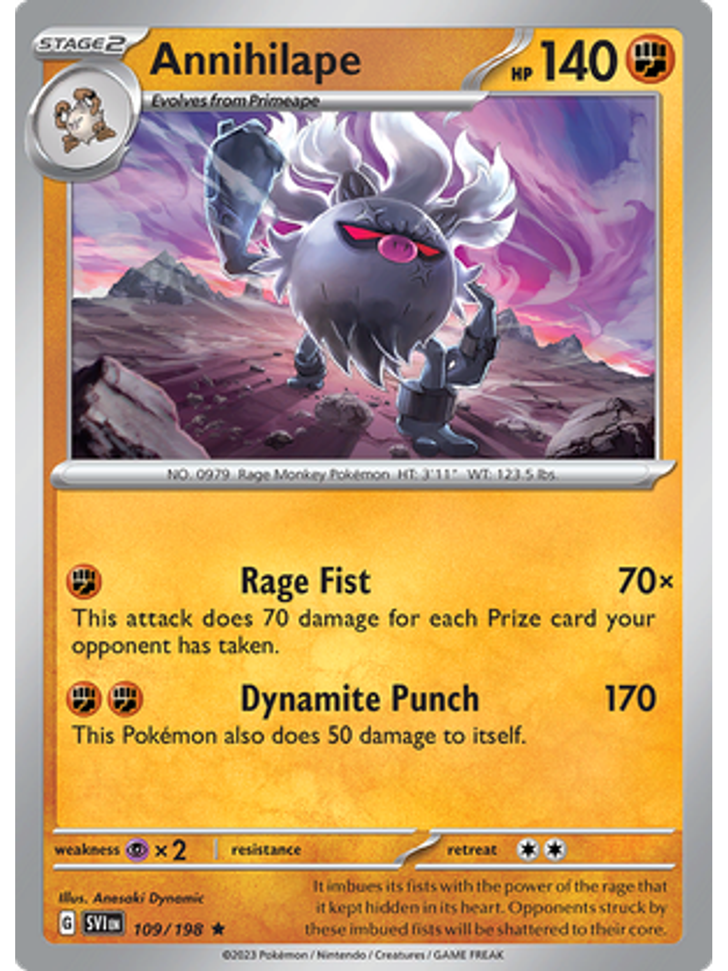 Annihilape - 109/198 - Holo Rare 1